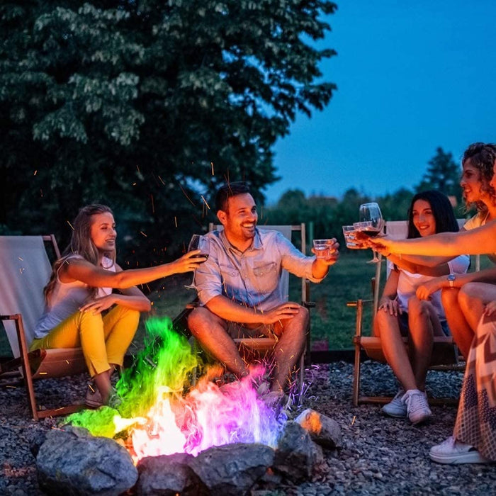 Magic Fire Powder, Magical Flames, Colourful Fire, Magic Flames Fire Colourant, Erstellen Sie eine Vibrant Rainbow Flames, Für Outdoor-Events