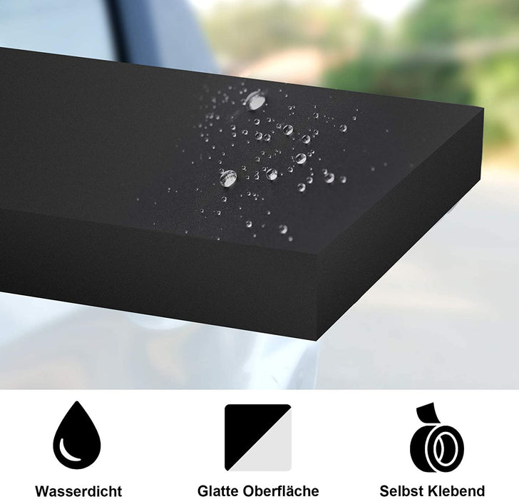 Premium Garagen Wandschutz Türkantenschutz Extra Dicker Auto Türkantenschutz, Selbstklebend, Wasserabweisend 4 Stück Set für Garagenwand Schwarz