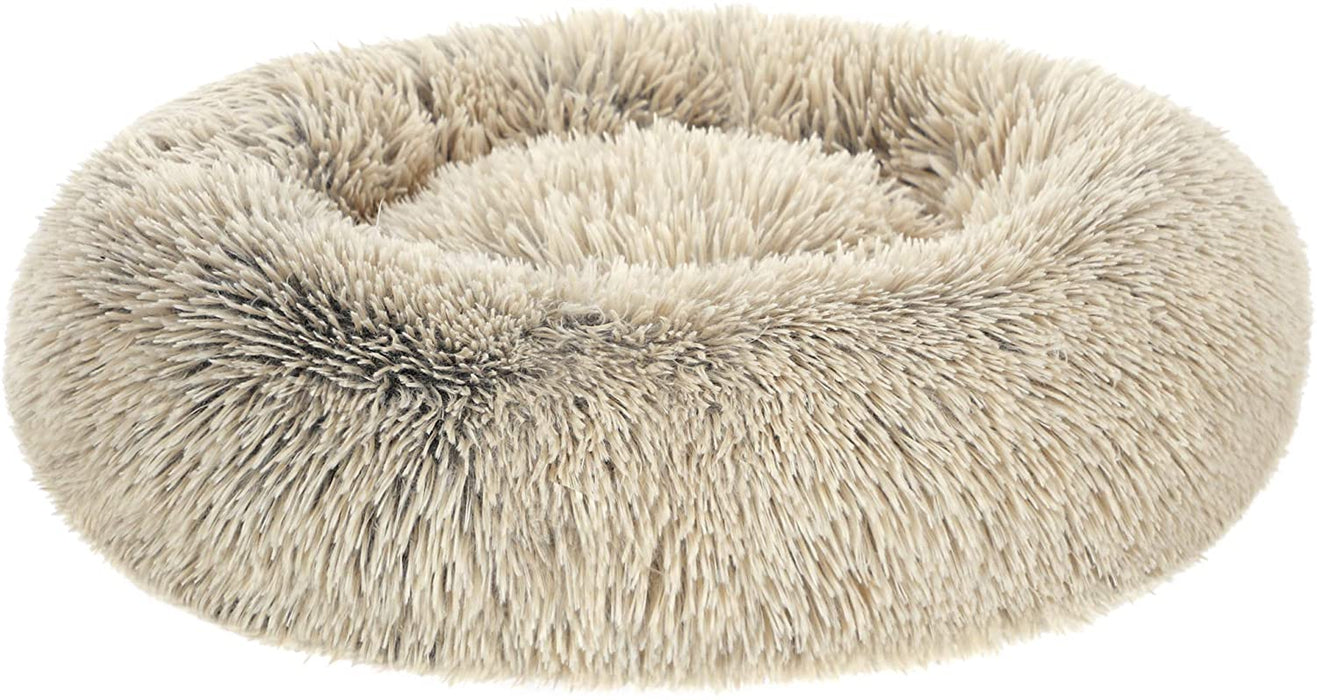 Hundebett, Katzenbett, weicher Plüsch, 60 cm, Khaki