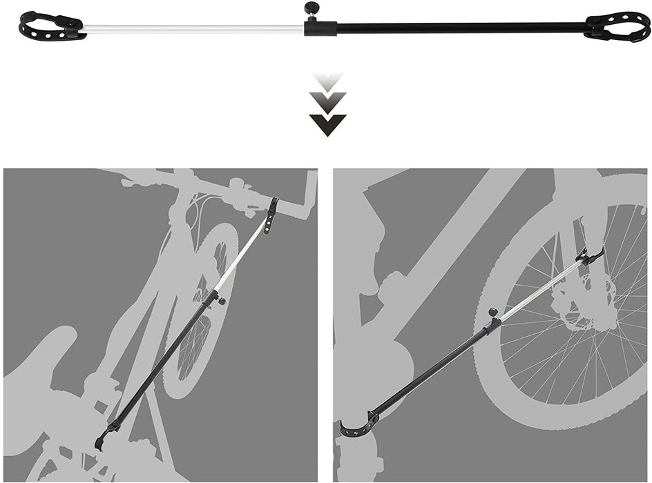 Fahrradmontageständer, Reparaturständer für Fahrräder, Fahrradreparaturständer für Profis, mit Schnelllösevorrichtung, Werkzeugschale, Lenkerhalter