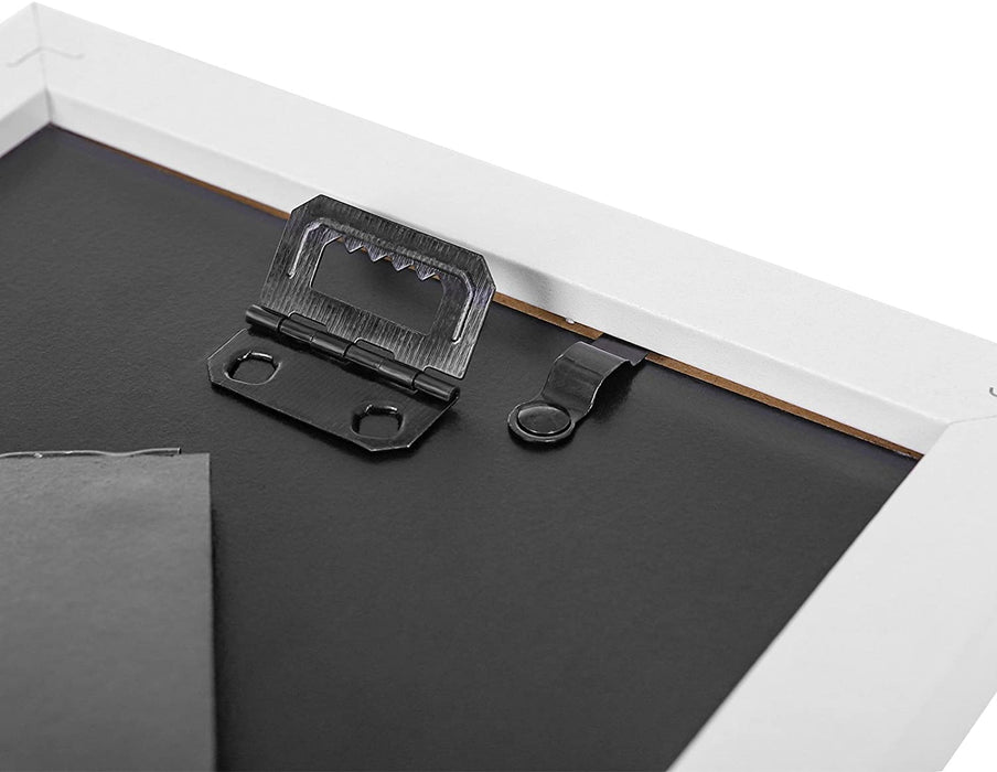 Bilderrahmen Set im 5er-Set, 10 x 15 cm, Fotorahmen mit Glasscheibe, Weihnachten, Rahmen Weiß