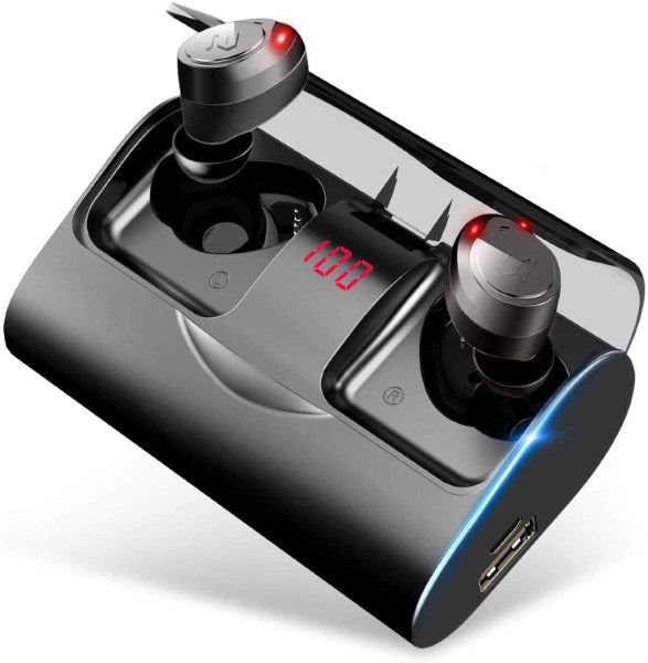 Bluetooth-Kopfhörer 5.1 Yatwin X1 Schwarztypen (Refurbished A+)