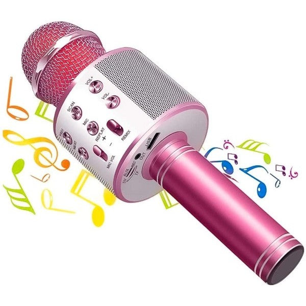 Karaoke Mikrofon Bluetooth Rosa (Refurbished A+)
