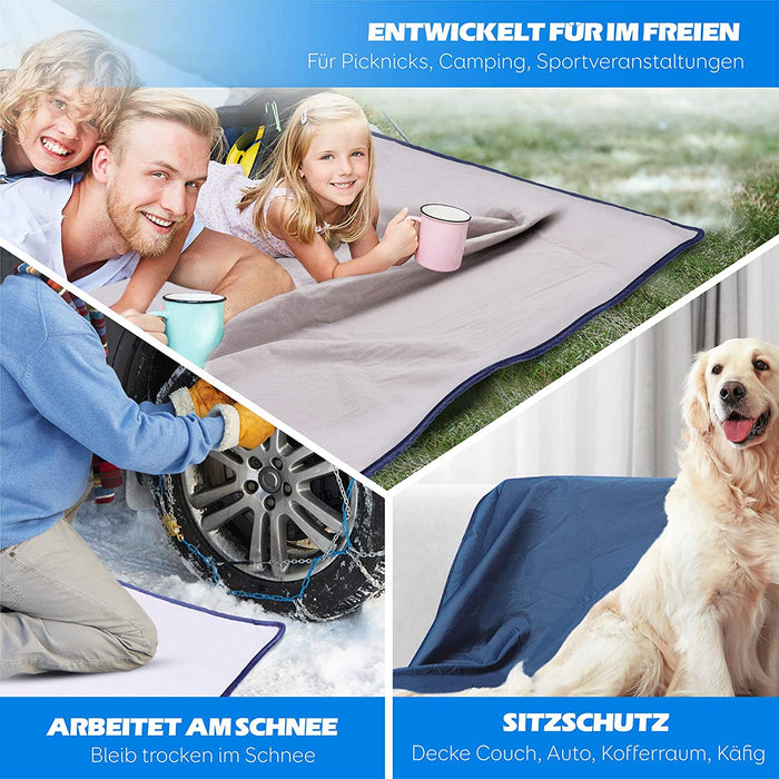 Camping Decke, Stranddecke Sanft Sandabweisende Campingdecke, Warm Outdoor Picknickdecke Fleece 200 x 140 cm - für Camping, Outdoor, Picknicks