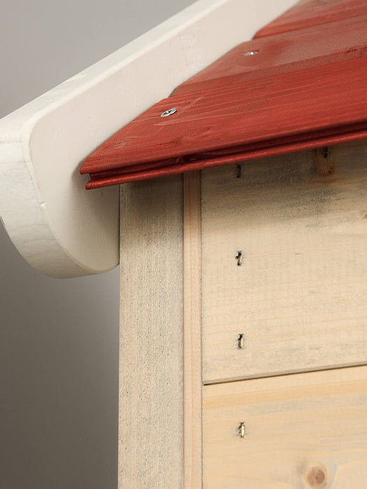 Kinderspielhaus Holz | Spielhaus Holz | Gartenhaus Kinder mit Tafel und Fensterlädenin in Rot | Spielhaus Kinder | Outdoor Spielzeug ab 3 Jahre