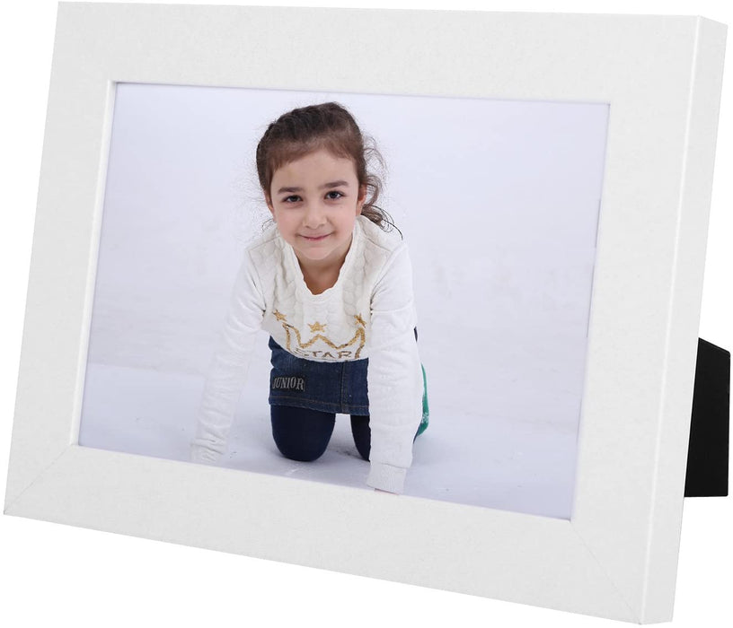 Bilderrahmen Set im 5er-Set, 10 x 15 cm, Fotorahmen mit Glasscheibe, Weihnachten, Rahmen Weiß