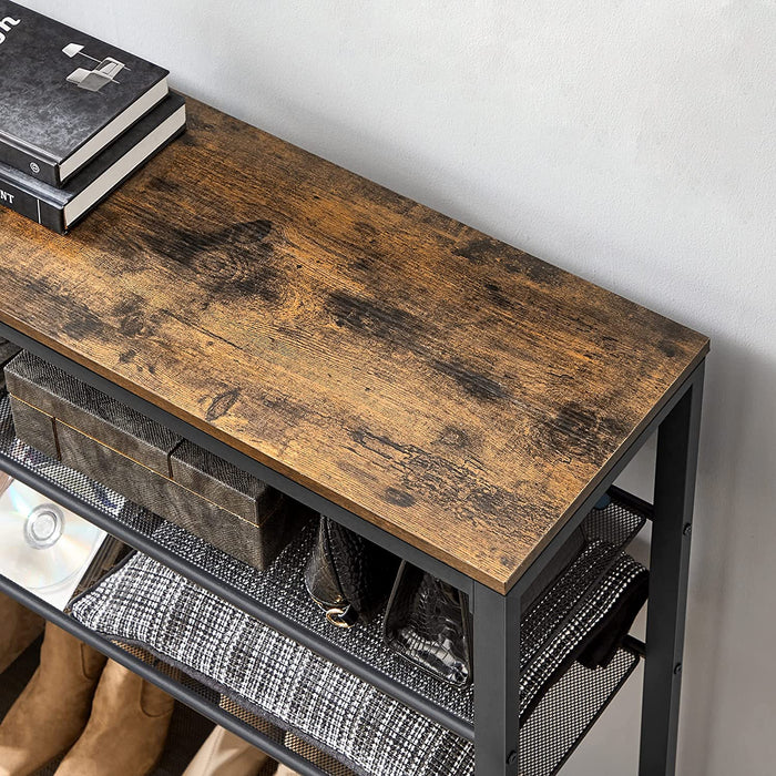 Schuhregal, Schuhablage, Schuhständer, 8 Ebenen, 7 Gitterablagen, für 32-40 Paar Schuhe, Aufbewahrungsregal, Flur, Schlafzimmer, Wohnzimmer