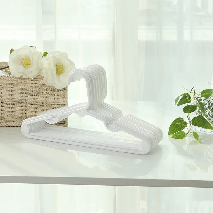 30 Stück Kinder Kleiderbügel, für Babyklamotten/Babykleidung/Kinderkleidung, Premium-Qualität, dünn, platzsparend, starker hochwertiger Kunststoff