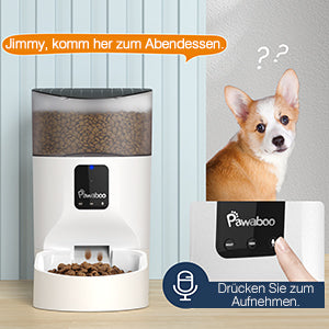 7L Automatischer Futterspender, WiFi Haustier Futterautomat mit Timer Automatisierte Futterspender APP Fernbedienung Smart Pet Feeder Trockenfutter
