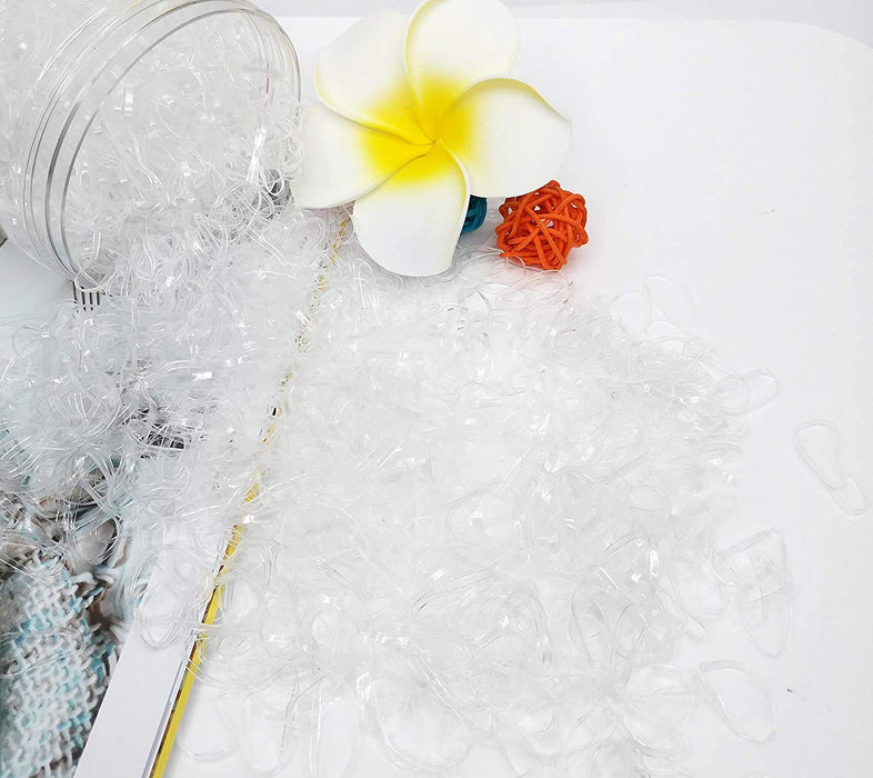 [500 STÜCKE] Elastische Haargummis, elloLife Haltbare Mini Elastische Haarbänder Gummibänder aus Weichem Gummi (3 mm)