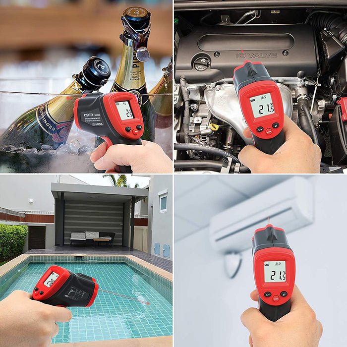 Infrarot Thermometer, IR-Laser Thermometer, Berührungslose -50°C-420°C (-58°F - 788°F),Digitale Temperaturpistole