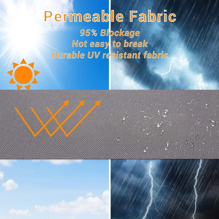 Balkon Sichtschutz, 0,9 x 5 m Sichtschutz Balkonverkleidung Zaunblende Schattiernetz für Balkon, Hinterhof, Terrasse - Uv-Schutz, Reißfest, Windfest