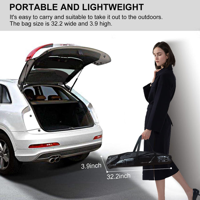 Leinwand Beamer mit Stand 100 Zoll Beamer leinwand Projektor leinwand Outdoor Indoor Filmleinwand 16: 9 Full-Set-Tasche für Heimkino, Camping und Freizeitveranstaltungen