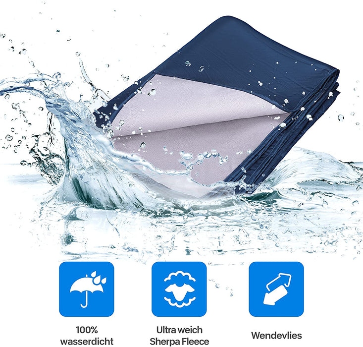 Camping Decke, Stranddecke Sanft Sandabweisende Campingdecke, Warm Outdoor Picknickdecke Fleece 200 x 140 cm - für Camping, Outdoor, Picknicks