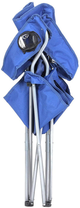 Campingstuhl, 2er-Set, klappbar, komfortabel, Klappstuhl mit robustem Gestell, bis 150 kg belastbar, mit Flaschenhalter, Outdoor Stuhl