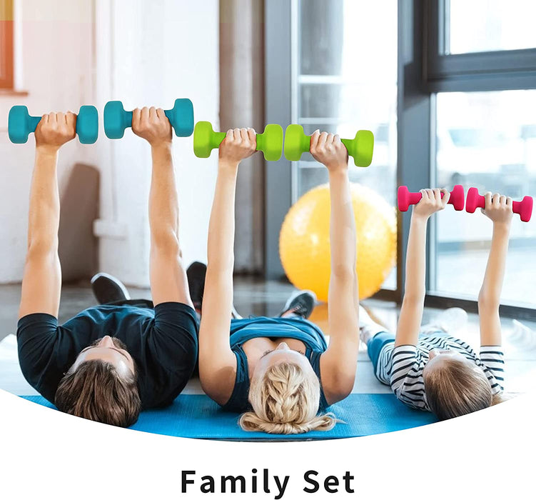 Hanteln Neopren Kurzhanteln Frauen Hantelset Kleine Hantel Kurzhantelset (2er-Set) für Damen Gymnastik Yoga Pilates und Kinder