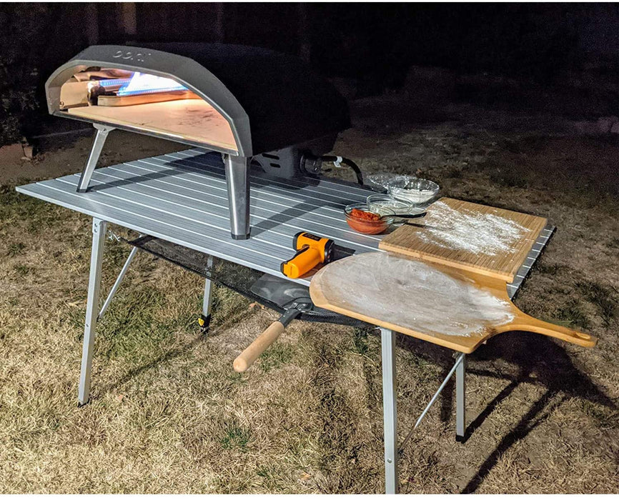 Aluminium Campingtisch klappbar Klapptisch faltbar tragbar leicht Falttisch Tischbein Höheneinstellbar Tischplatte Größe 89.9 x 53cm