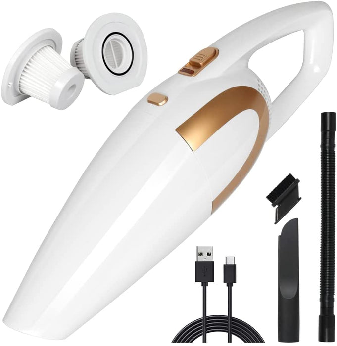 Handstaubsauger USB C Beutellos Mini Handsauger Akku Nass&Trocken Autosauger 8000PA Akkustaubsauger Schnellaufladung für Zuhause, Auto...