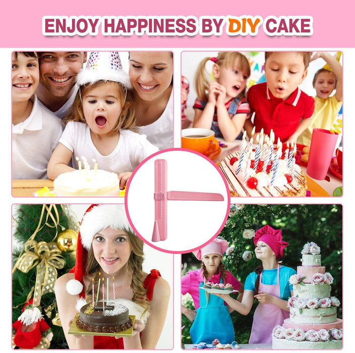 Fondant Deko, 2er Pack Einstellbare DIY Modellierwerkzeug Fondant Kuchenschaber zum Auftragen von Zuckerguss auf Kuchen