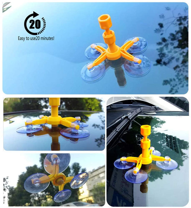 Auto Windshield Repair Kit, Windschutzscheiben Reparaturset Werkzeug für PKW Chip und Crack