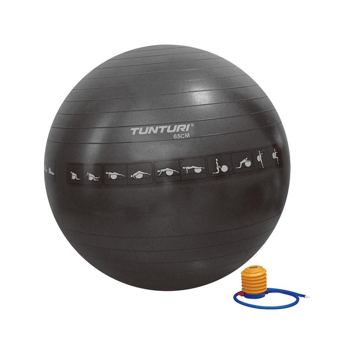 Gymnastikball 65 cm - schwarz