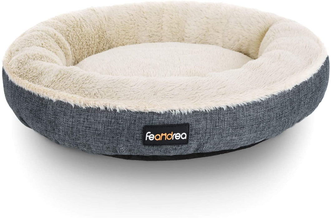 Hundebett, Hundekorb, Katzenbett, Donut, Ø 55 cm, dunkelgrau