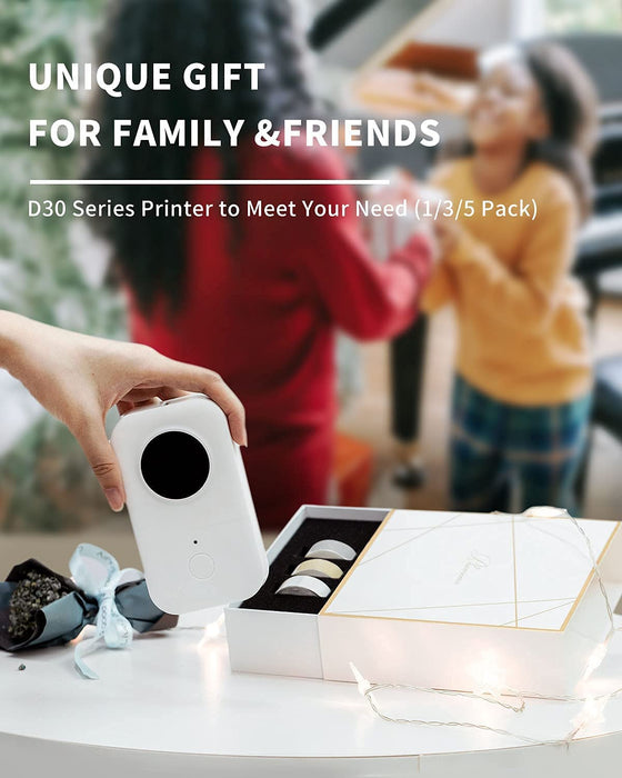 Bluetooth Etikettendrucker Tragbarer Bluetooth Thermoetikettierer Label Drucker Aufkleber Etikettendrucker, Für Zuhause, Schule，Büro, Supermarkt