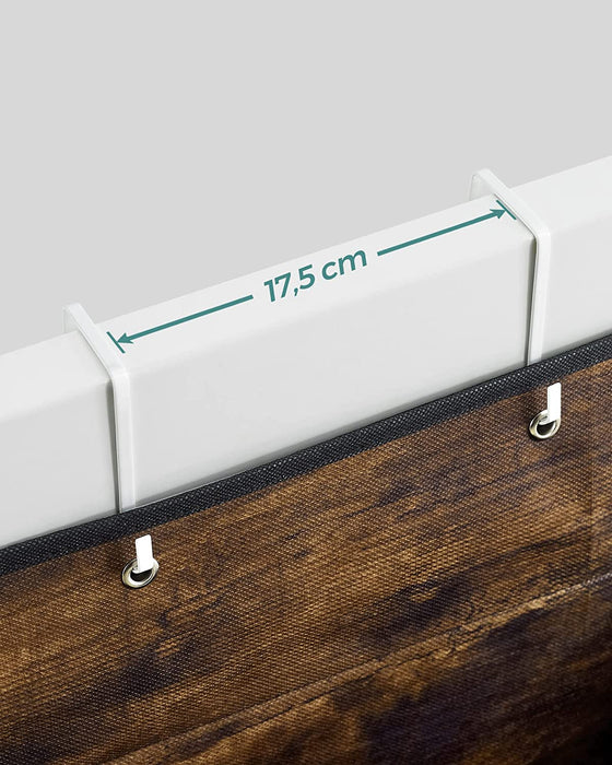 Hängender Organizer mit 4 Taschen, Hängeaufbewahrung für die Tür, für Schlafzimmer, Büro, Kinderzimmer, 33,5 x 12 x 100 cm, vintagebraun