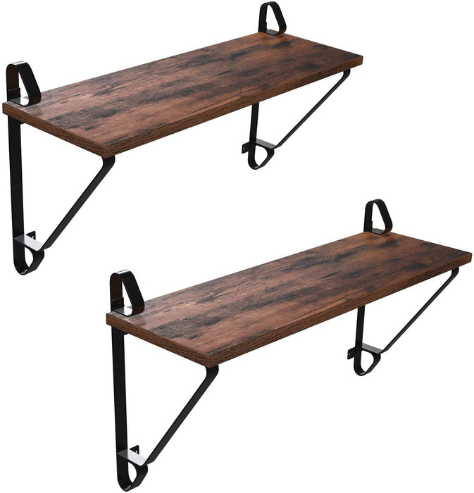 Wandregale, 2er Set, große Schweberegale, stabile Hängeregale, Wandboards für Wohnzimmer, Schlafzimmer Flur 60 x 20 x 33 cm (L x B x H)