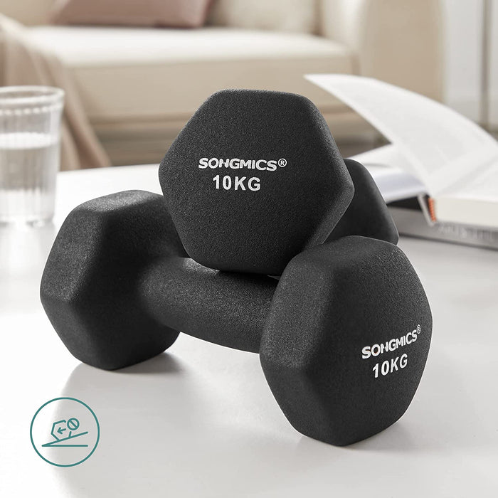 Hanteln, 2er Set, Kurzhanteln, Krafttraining, zu Hause, im Büro, Fitnessstudio 10KG