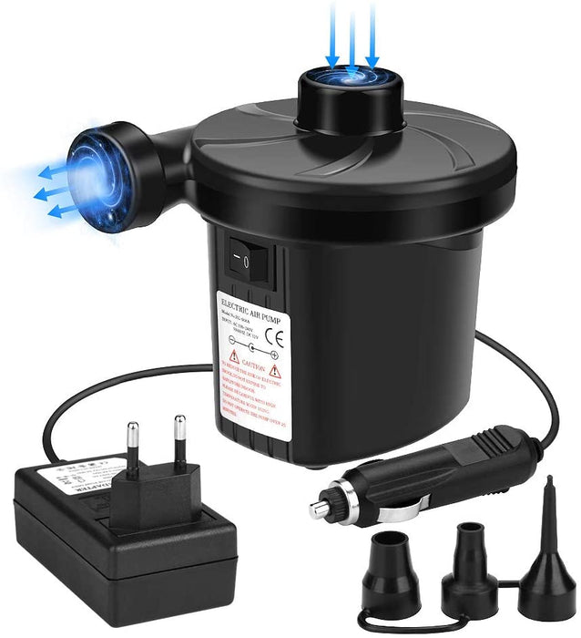 Elektrische Luftpumpe Luftmatratze Elektropumpe 2 in 1 Inflate und Deflate für Bett Pools Boote Floß Luftmatratzen aufblasbares Spielzeug
