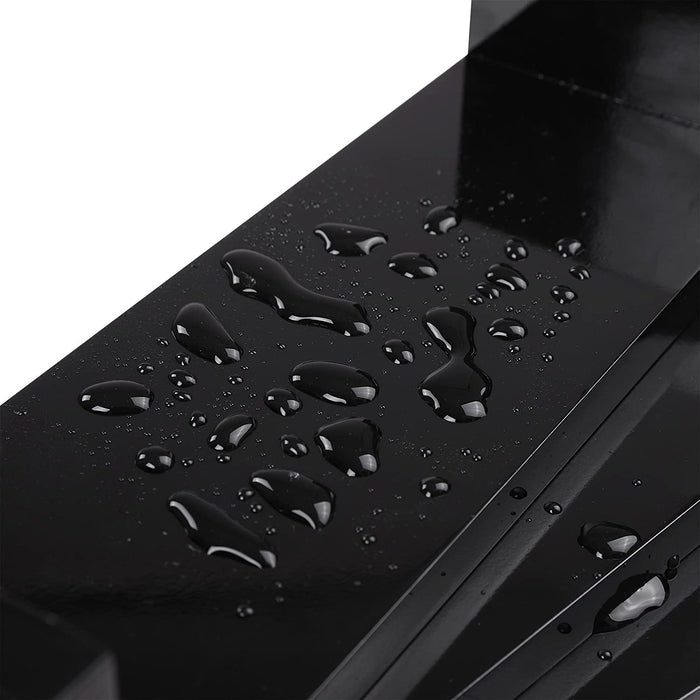 Wandregal, 3er Set, Schweberegal, 30/35/40 cm, Hochglanzoberfläche, dekorativ, kreativ, für Schlafzimmer, Wohnzimmer, Küche und Flur, schwarz