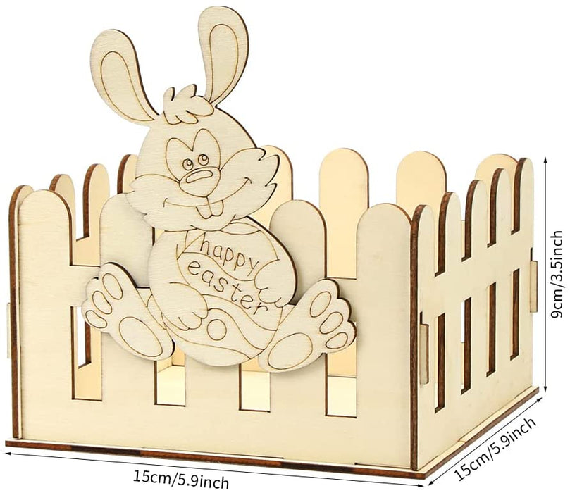 Osternest Kinder, Osterkörbchen, Osterkorb zum befüllen, Osternest mit Hasenmuster, Osterkörbchen zum Befüllen von Geschenken und Snacks