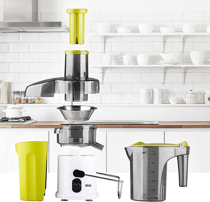 Entsafter Gemüse und Obst, Cotomier Zentrifugaler Entsafter BPA-frei große 75 mm Einfüllöffnung, Einfache Reinigung und Montage 3-Speed