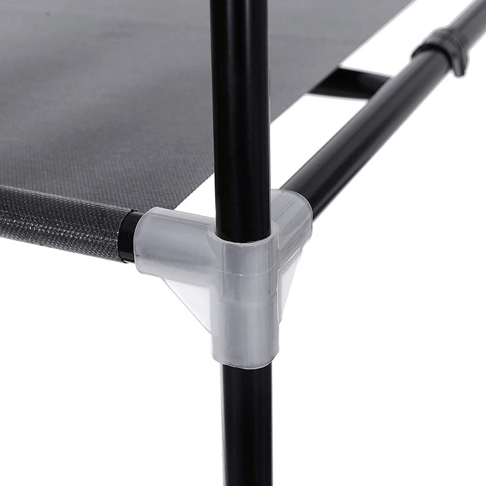 Stoffschrank, Kleiderschrank, Faltschrank mit Kleiderstange, Kleiderständer, Aufbewahrung für Taschen, Spielzeug, Schuhe, Schlafzimmer, Ankleidezimmer