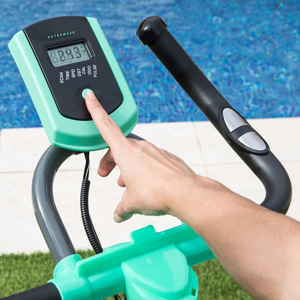 Extreme 20 Fahrrad 20 kg Schwungrad, Herzfrequenzmessgerät, LED-Bildschirm, Stabilisator, SilenceFit Hometrainer - Heimtrainer Fahrrad - Standfahrrad