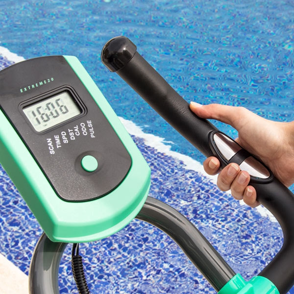 Extreme 20 Fahrrad 20 kg Schwungrad, Herzfrequenzmessgerät, LED-Bildschirm, Stabilisator, SilenceFit Hometrainer - Heimtrainer Fahrrad - Standfahrrad