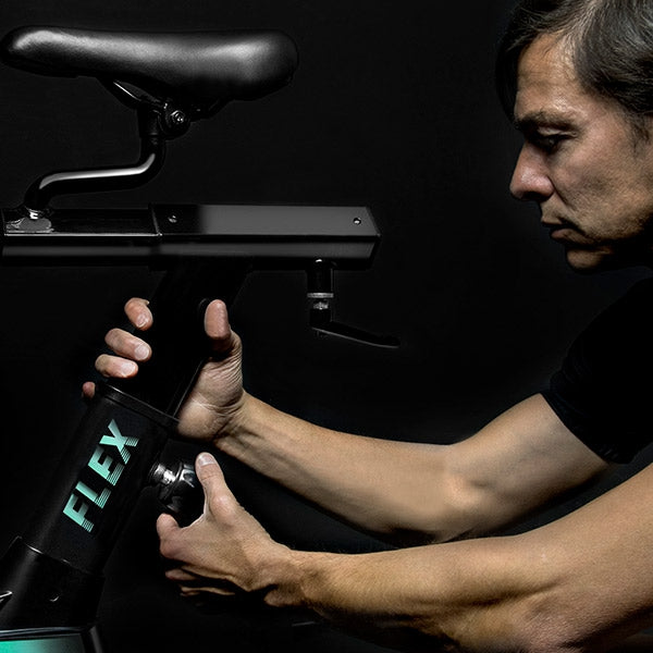 Ultrafelx25 Hometrainer LCD Display - Heimtrainer Fahrrad - 25kg Schwungrad, Pulsmesser, LCD-Display, variabler Widerstand, Stabilisatoren, SilenceFit