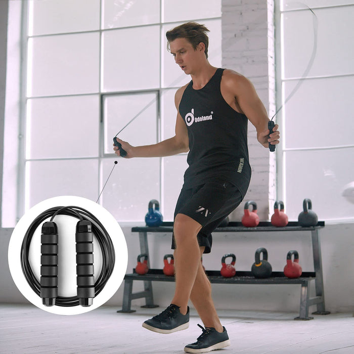 Bauchroller Set 4 IN 1 AB Roller Bauchtrainer Fitnessset mit Liegestützgriffe Springseil Kniematte für Männer und Frauen zu Hause Bauchmuskel Trainer