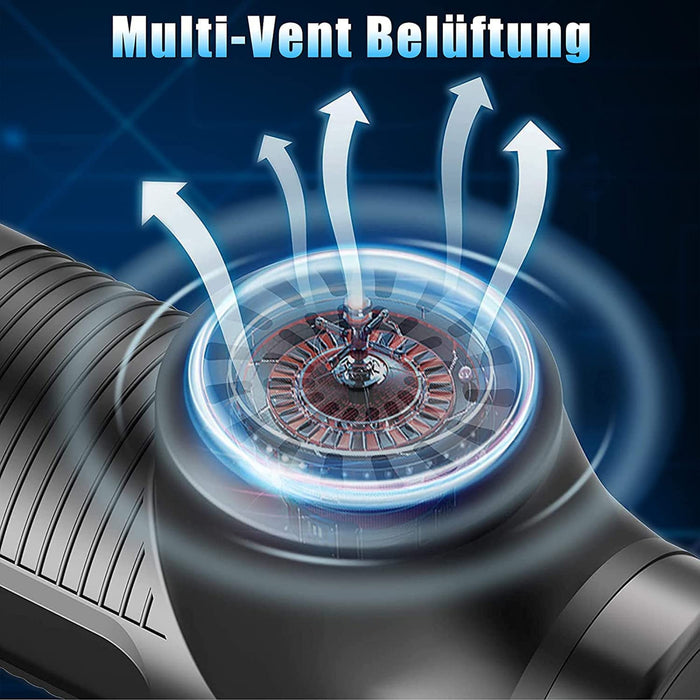 Massagepistole Elektrisch, Muskel Massage Gun LCD Touchscreen, Massagegerät mit 6 Massageköpfen, 30 einstellbare Geschwindigkeiten Massagestab