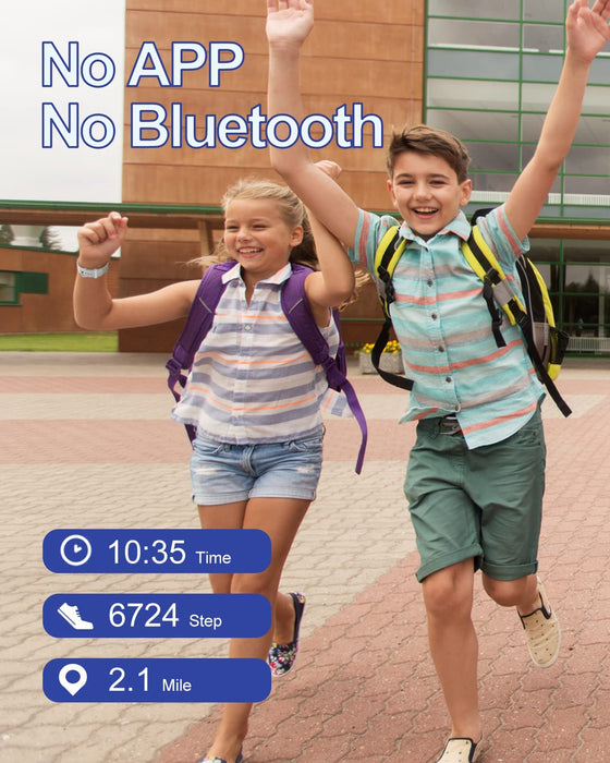 Schrittzähler Uhr Fitness Uhr Ohne Bluetooth App und Handy für Gehen Laufen Grau