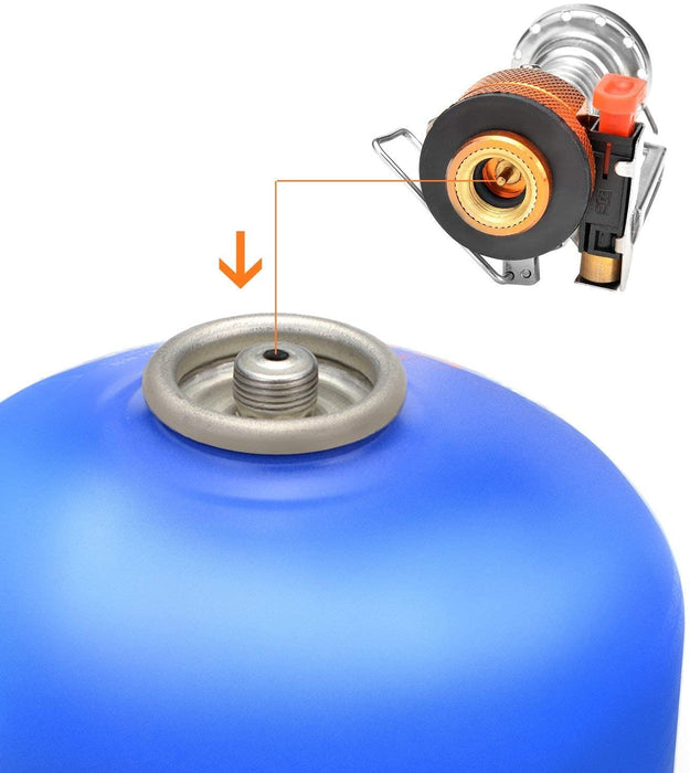 Camping Geschirr Set 9-teiliges Outdoor Kochgeschirr Aluminium Camping Töpfe Becher Faltbare Besteck Mini Campingkocher für Outdoor Picknick Wandern