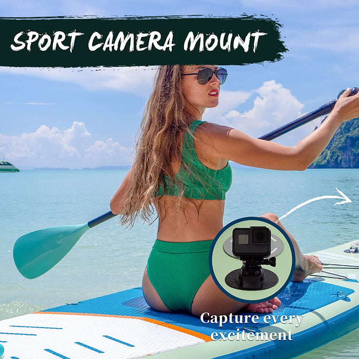 Aufblasbares Stand up Paddle Board (11'*33''*6'), schwimmendes 4er Kajak Paddel, Drop Stitch PVC, reisendes Board, Handpumpe, Leine, Schultergurt