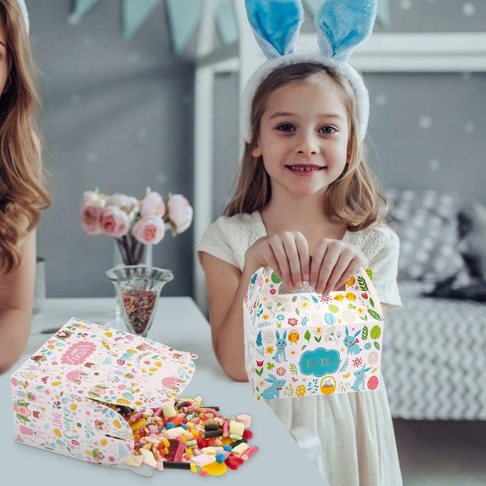 Geschenkboxen zu Ostern,12pcs DIY Osternest, Osterboxen zum Befüllen, Ostergeschenke für Kinder, Basteln für Kinder zu Ostern