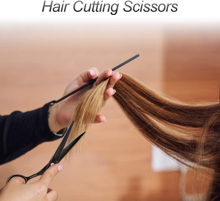 Haarschneideschere, CIICII Professionelle Haarschere Set (Friseurschere & Effilierschere) Haar Bart Trimmen Pflege Haustiere Familie Friseursalon