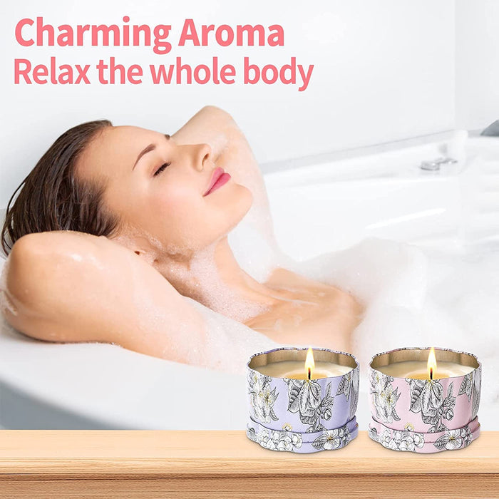 Duftkerzen Geschenkset für Frauen, Geburtstags Geschenke für Sie, Duftkerzen, Natürliches Sojawachs Aromatherapy Kerzen , Geschenkset für Mutter