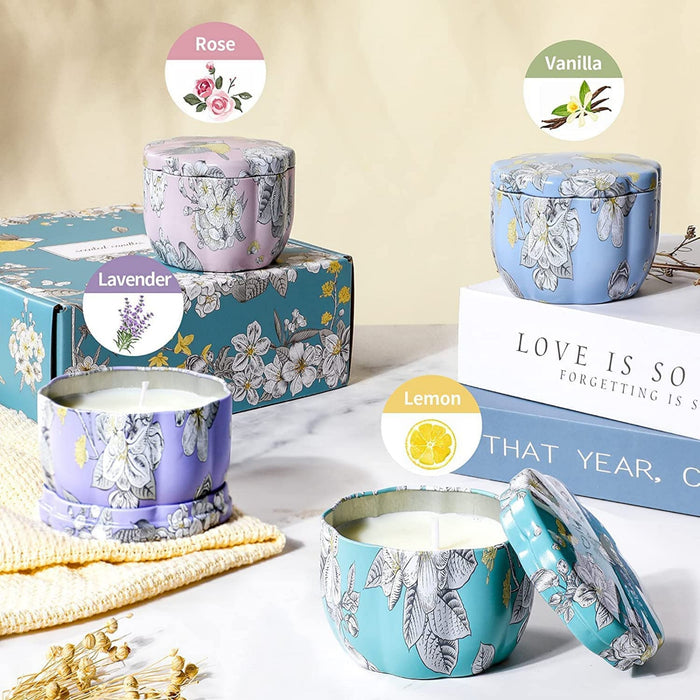 Duftkerzen Geschenkset für Frauen, Geburtstags Geschenke für Sie, Duftkerzen, Natürliches Sojawachs Aromatherapy Kerzen , Geschenkset für Mutter