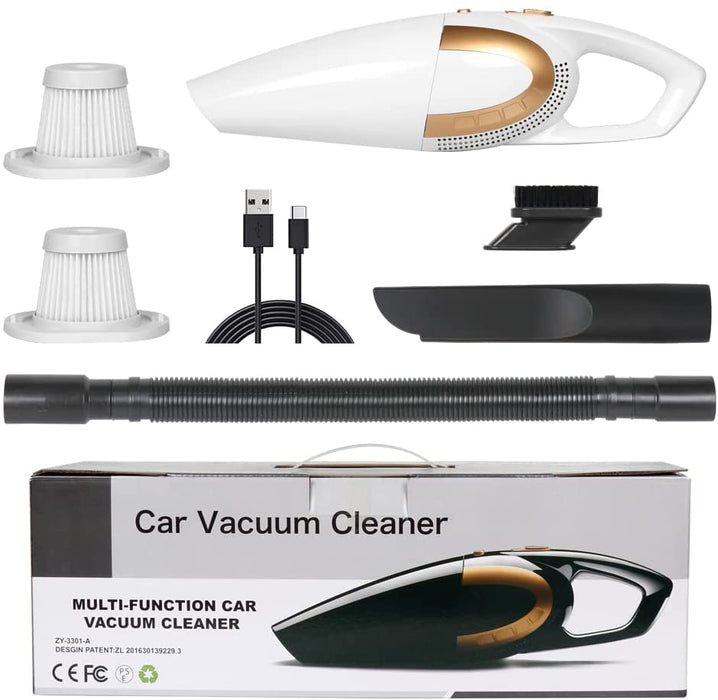 Handstaubsauger USB C Beutellos Mini Handsauger Akku Nass&Trocken Autosauger 8000PA Akkustaubsauger Schnellaufladung für Zuhause, Auto...