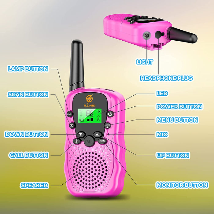 Geschenke für Mädchen 3-10 Jahre, Walki Talki Kinder ab 3-10 Spielzeug für Mädchen 3 4 5 6 4 8 9 Jahre Geschenk Mädchen 3-12 Jahre Spiele ab 4 Jahren