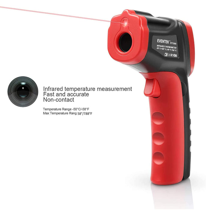 Infrarot Thermometer, IR-Laser Thermometer, Berührungslose -50°C-420°C (-58°F - 788°F),Digitale Temperaturpistole